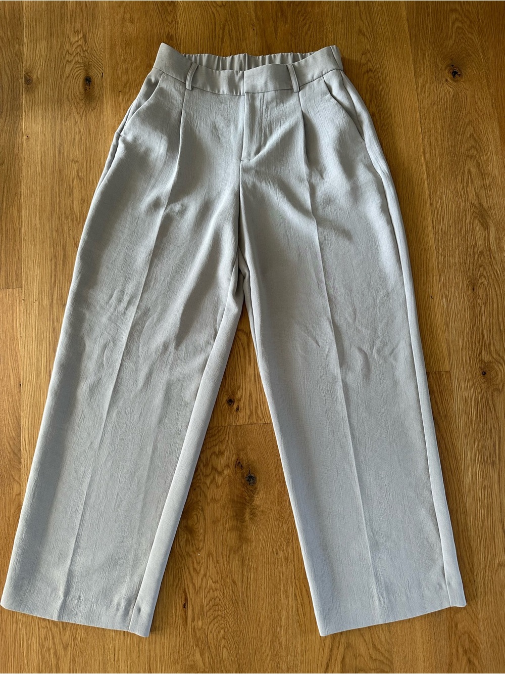 a new day Light Gray Pleated Dress Pants - Straight Leg